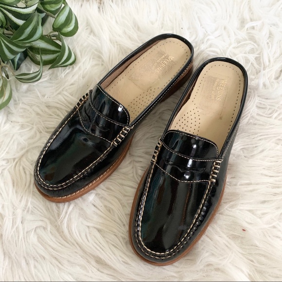 G.H. Bass | Women’s Wynn Weejun Patent Black Mule - Picture 2 of 8